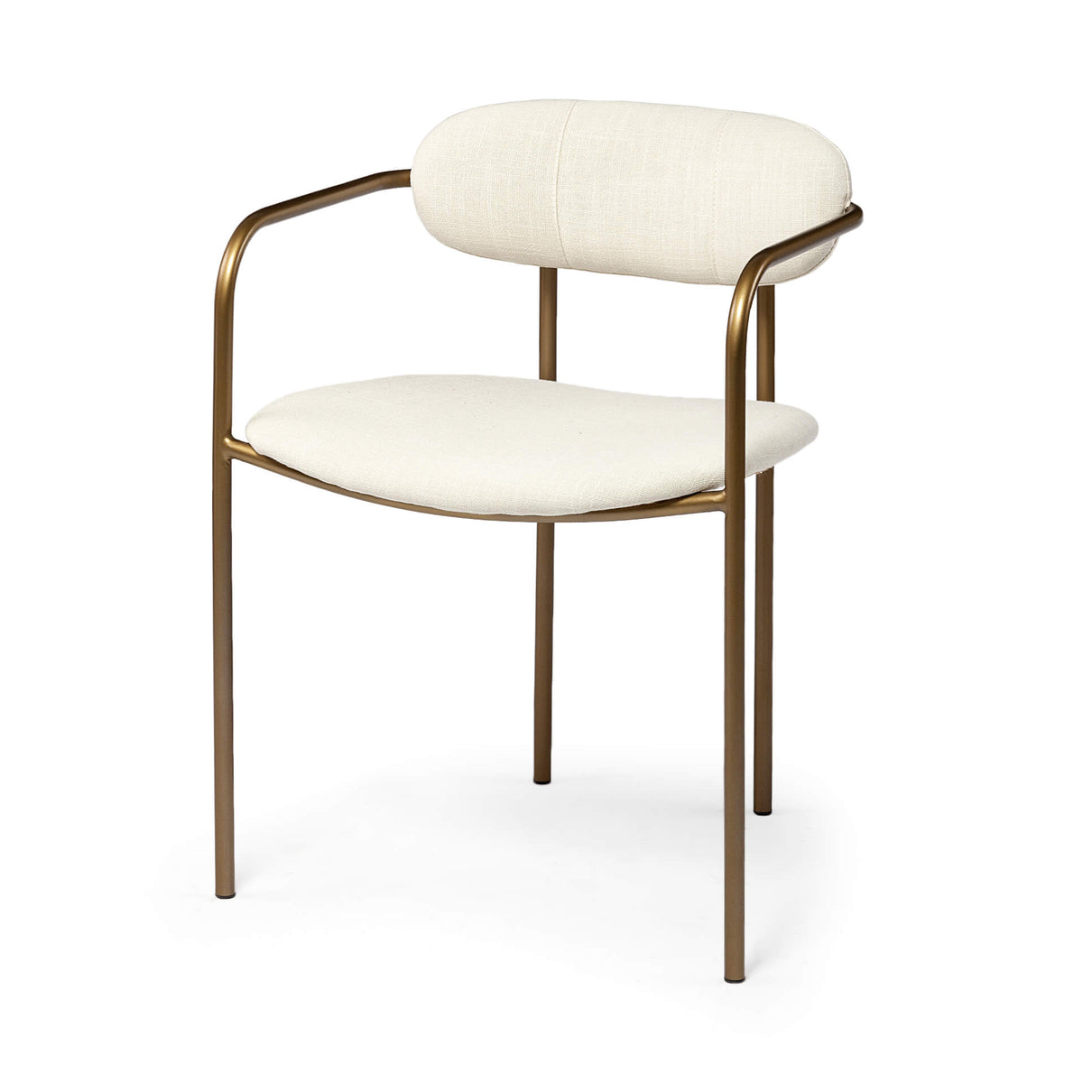 MERCANA PARKER DINING CHAIR GOLD FRAME SET OF TWO 68310