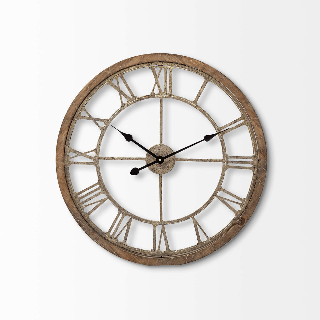 MERCANA METHING 25" FARMHOUSE WALL CLOCK 63080