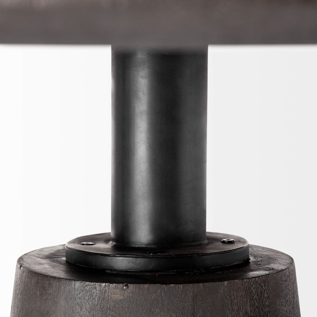 MERCANA MAXWELL 54" DARK BROWN PEDESTAL TABLE 67849-AB