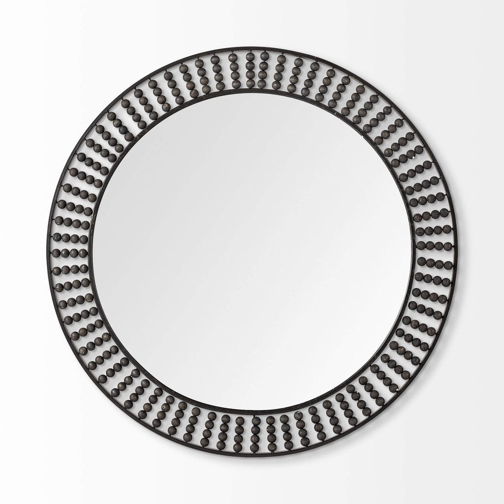 MERCANA CLAIBORNE 42" BLACK METAL MIRROR 68673
