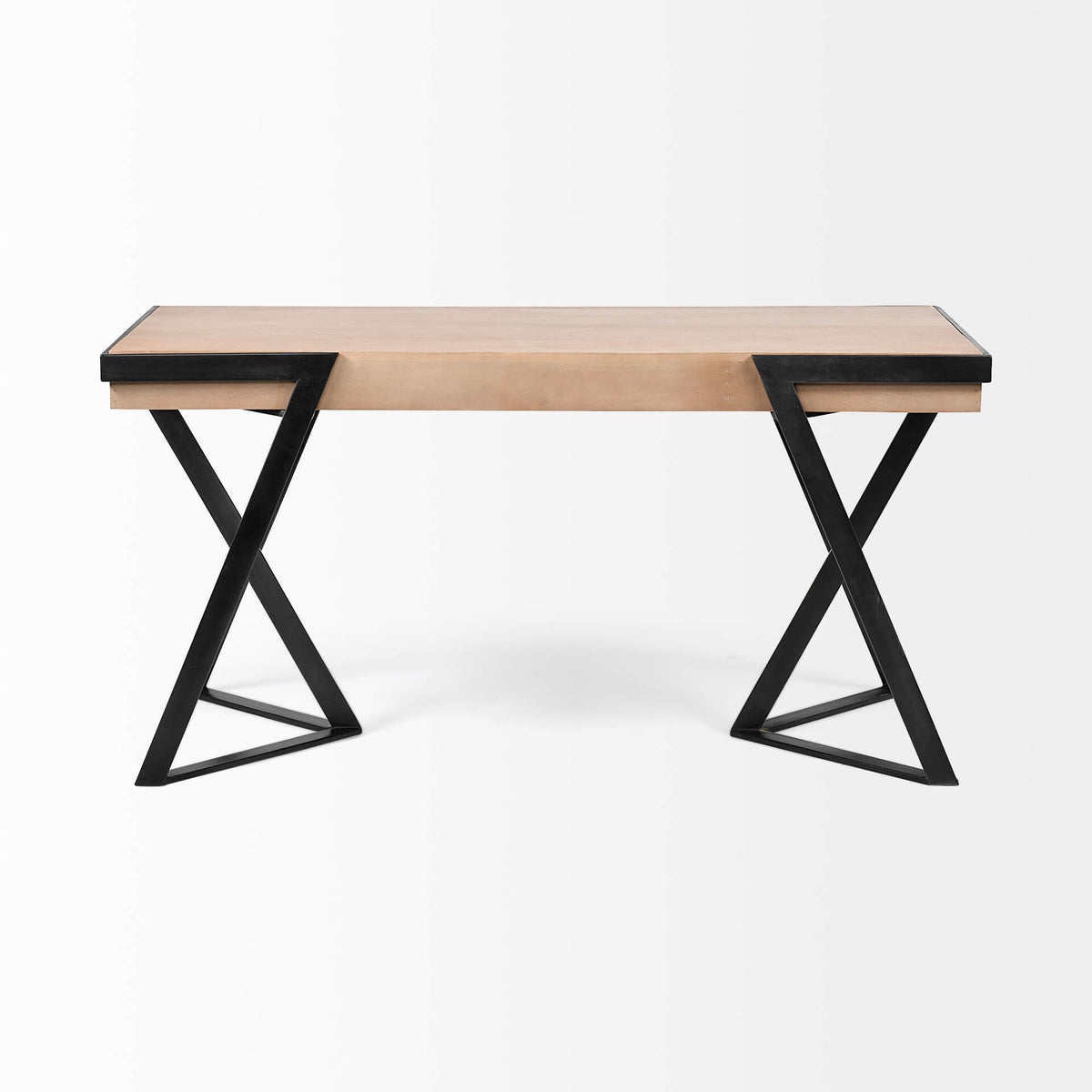 MERCANA STEINBECK LIGHT BROWN WOOD OFFICE DESK 68488
