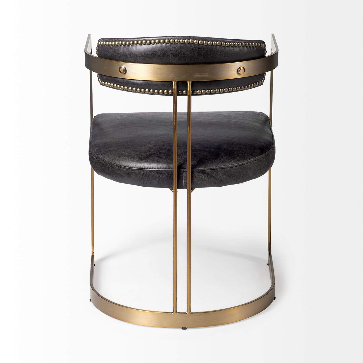 MERCANA HOLLYFIELD DINING CHAIR BLACK LEATHER 50414
