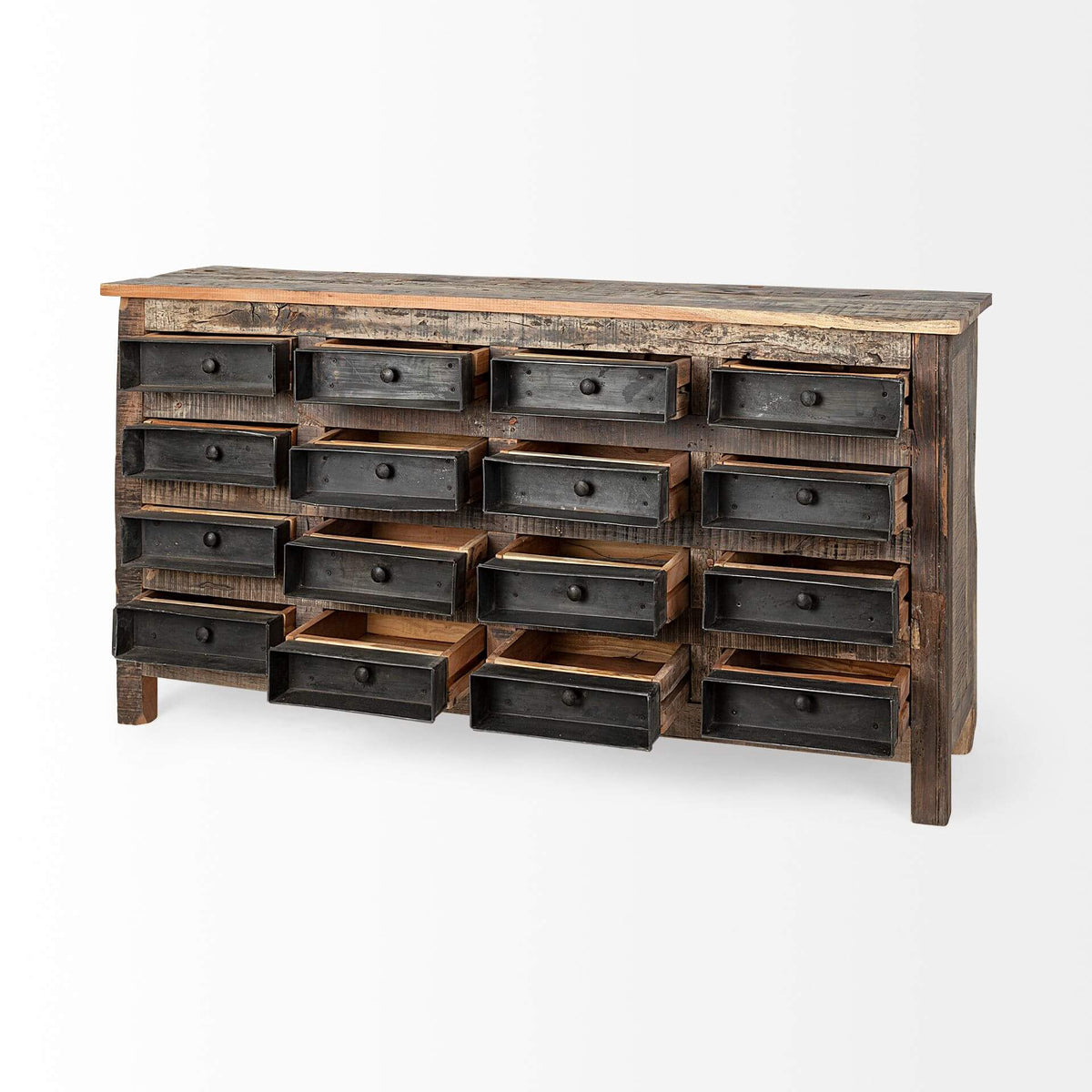 MERCANA WILTON RECLAIMED WOOD 16 DRAWER SIDEBOARD 67738