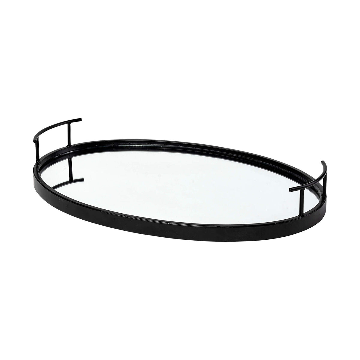 MERCANA ANSEL MIRRORED BOTTOM OVAL TRAY 68984
