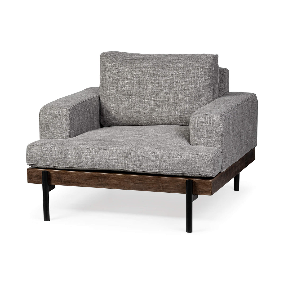 MERCANA COLBURNE GRAY FABRIC ACCENT CHAIR 68757