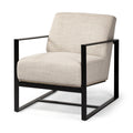 MERCANA STAMFORD LIGHT BEIGE FABRIC ACCENT CHAIR 68760