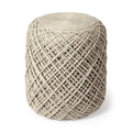 MERCANA ALLIUM OATMEAL HANDWOVEN POUF 68729