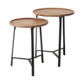 MERCANA HELIOS RAISED EDGE TOP NESTING SIDE TABLES 69014