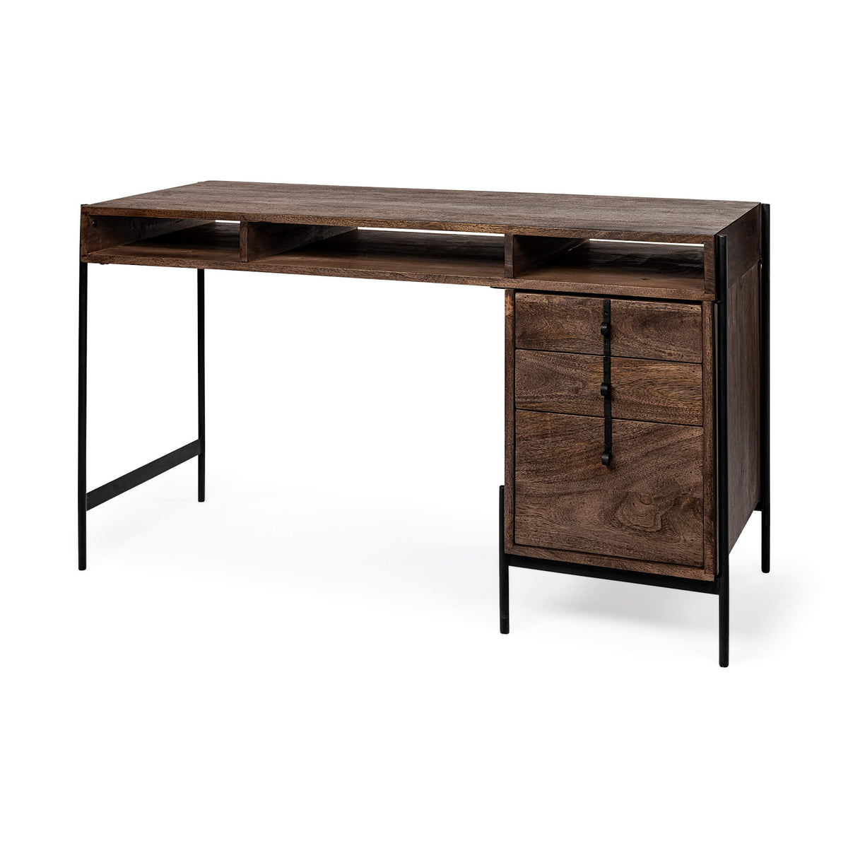 MERCANA GLENN DARK WOOD OFFICE DESK 69021