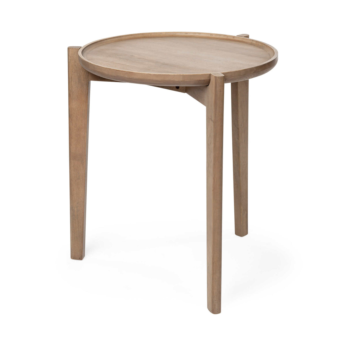 MERCANA  CLEAVER ROUND WOOD ACCENT TABLES  69023