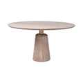 MERCANA MAXWELL 54" LIGHT BROWN PEDESTAL TABLE 69032-AB