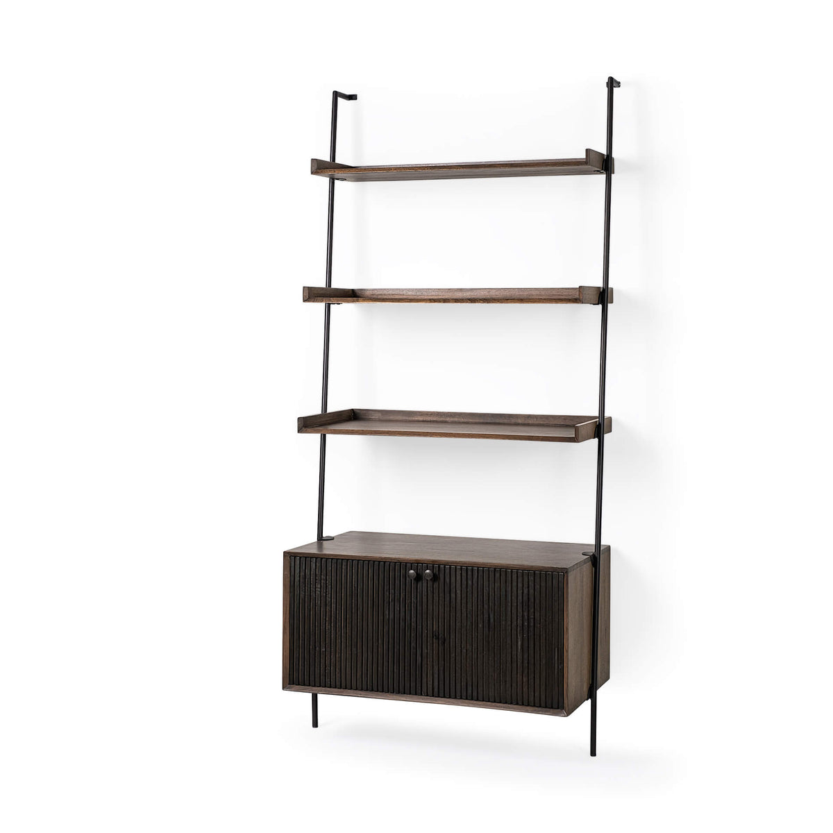 MERCANA GRACE TWO-TONED WOOD SHELVING UNIT 68847-AB