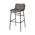 MERCANA KAVALAN BAR STOOL EBONY LEATHER 68766
