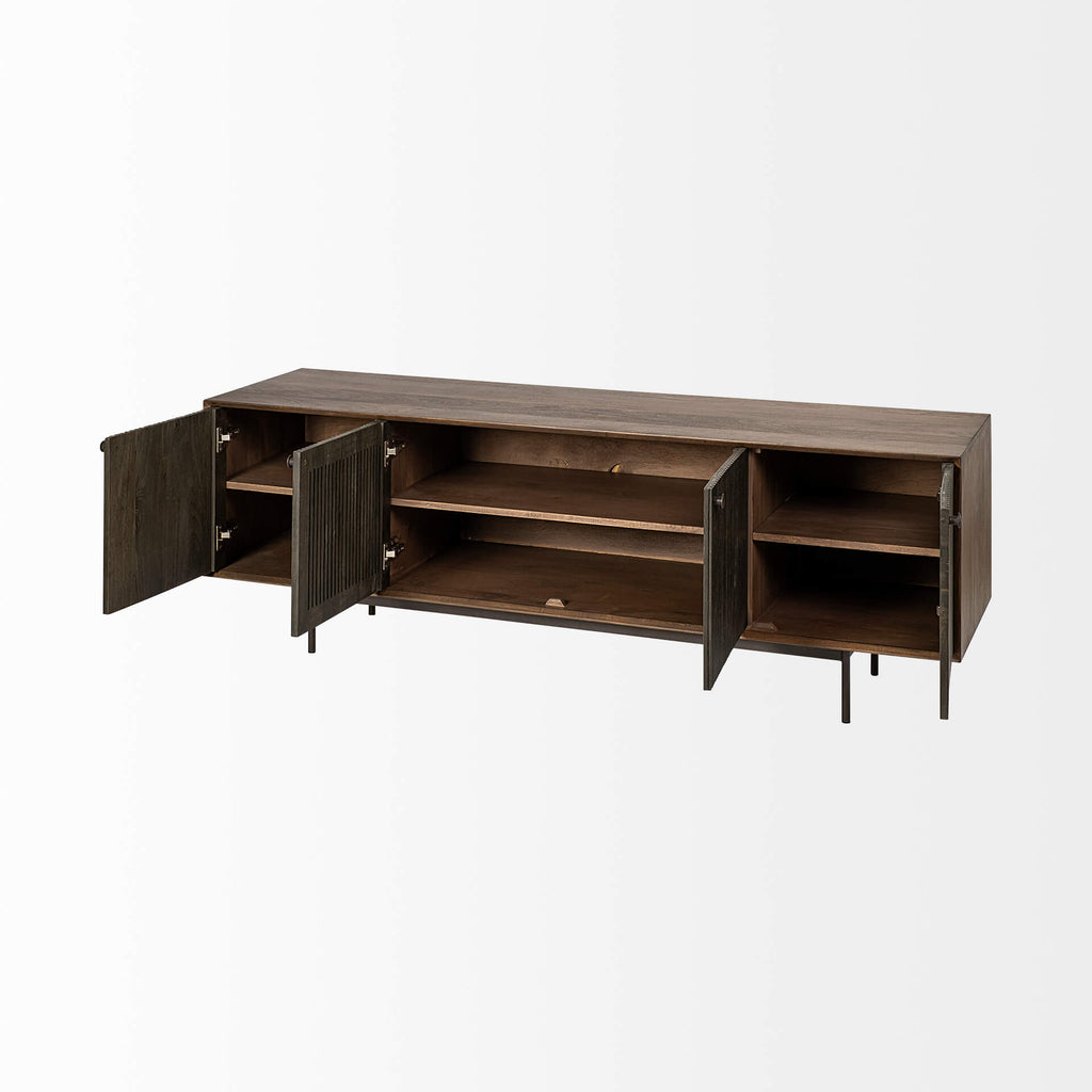 MERCANA GRACE TWO-TONED WOOD MEDIA CONSOLE 68845