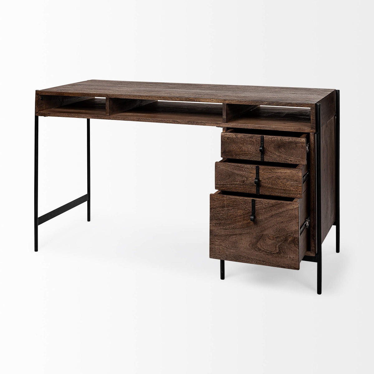 MERCANA GLENN DARK WOOD OFFICE DESK 69021
