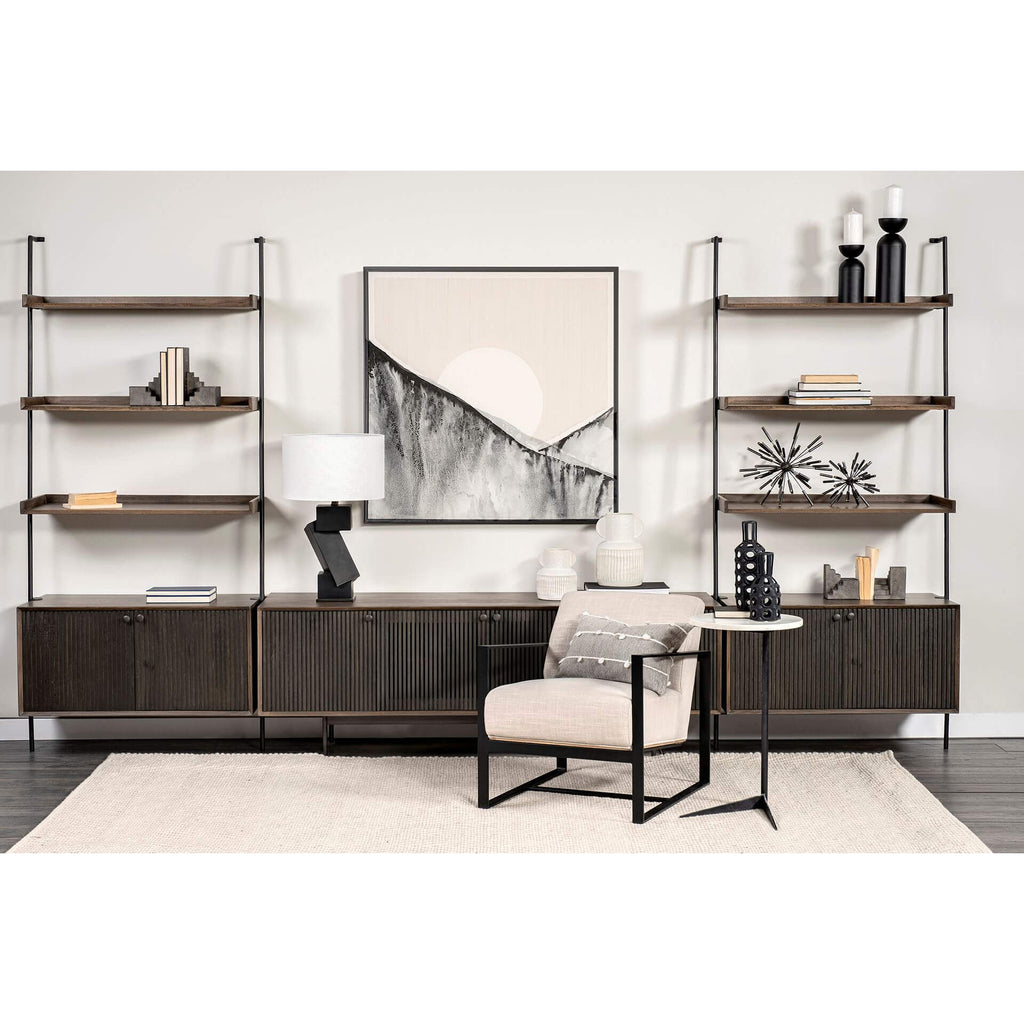 MERCANA GRACE TWO-TONED WOOD SHELVING UNIT 68847-AB