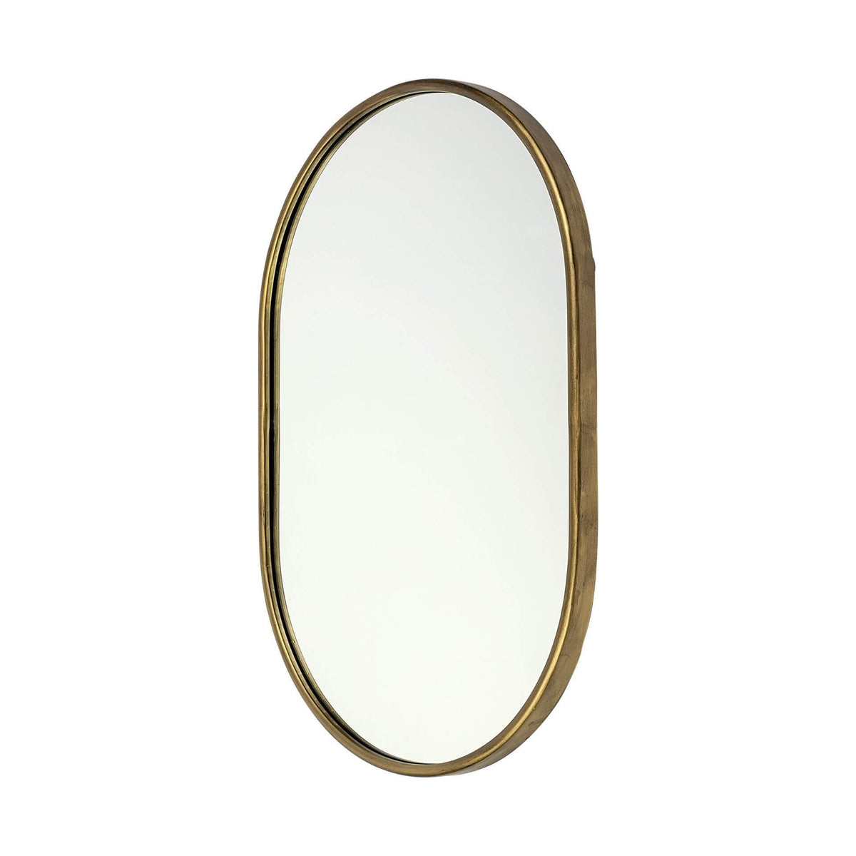 MERCANA SYLVIA OVAL GOLD METAL MIRROR 68733