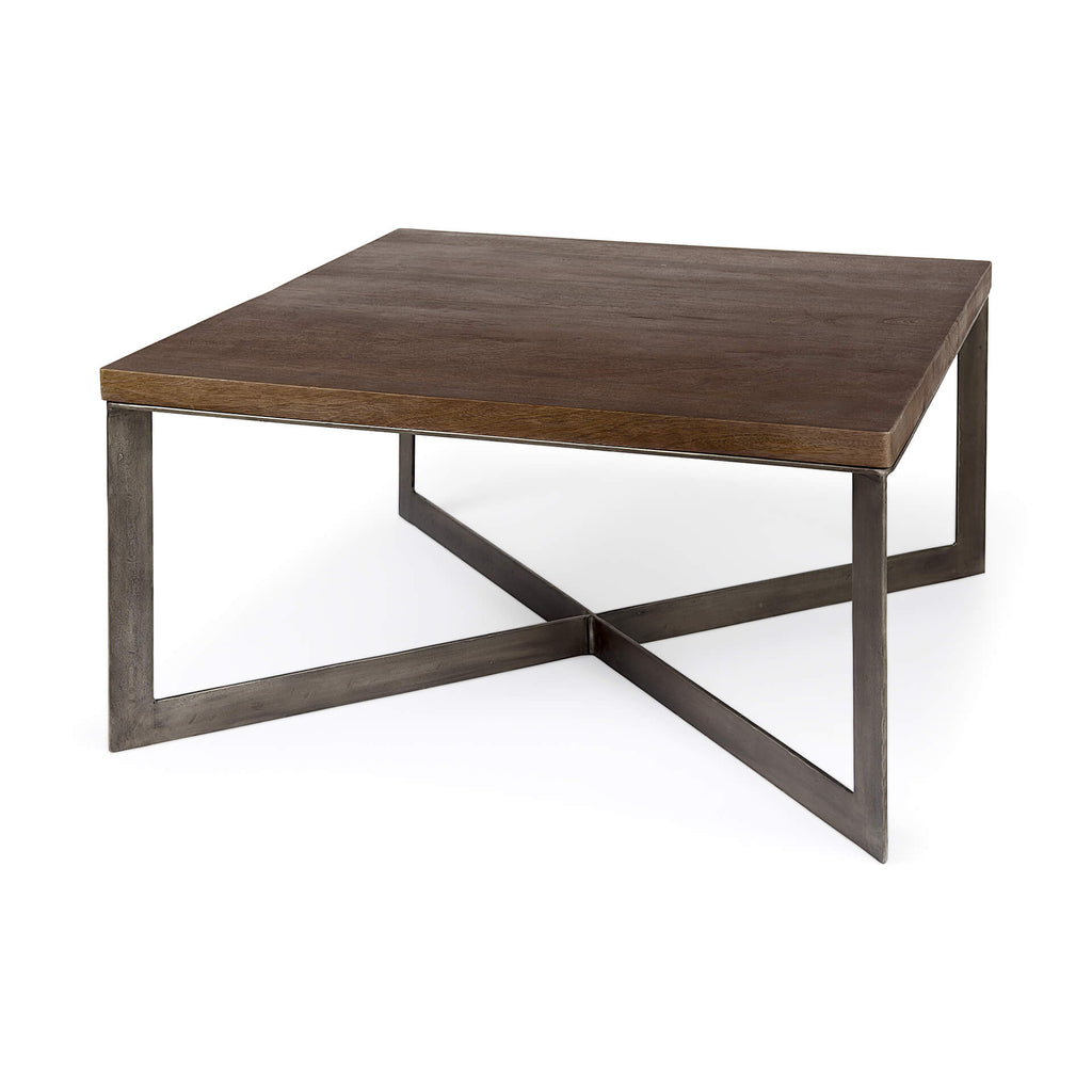 MERCANA FAYE ANTIQUE NICKEL COFFEE TABLE 69181