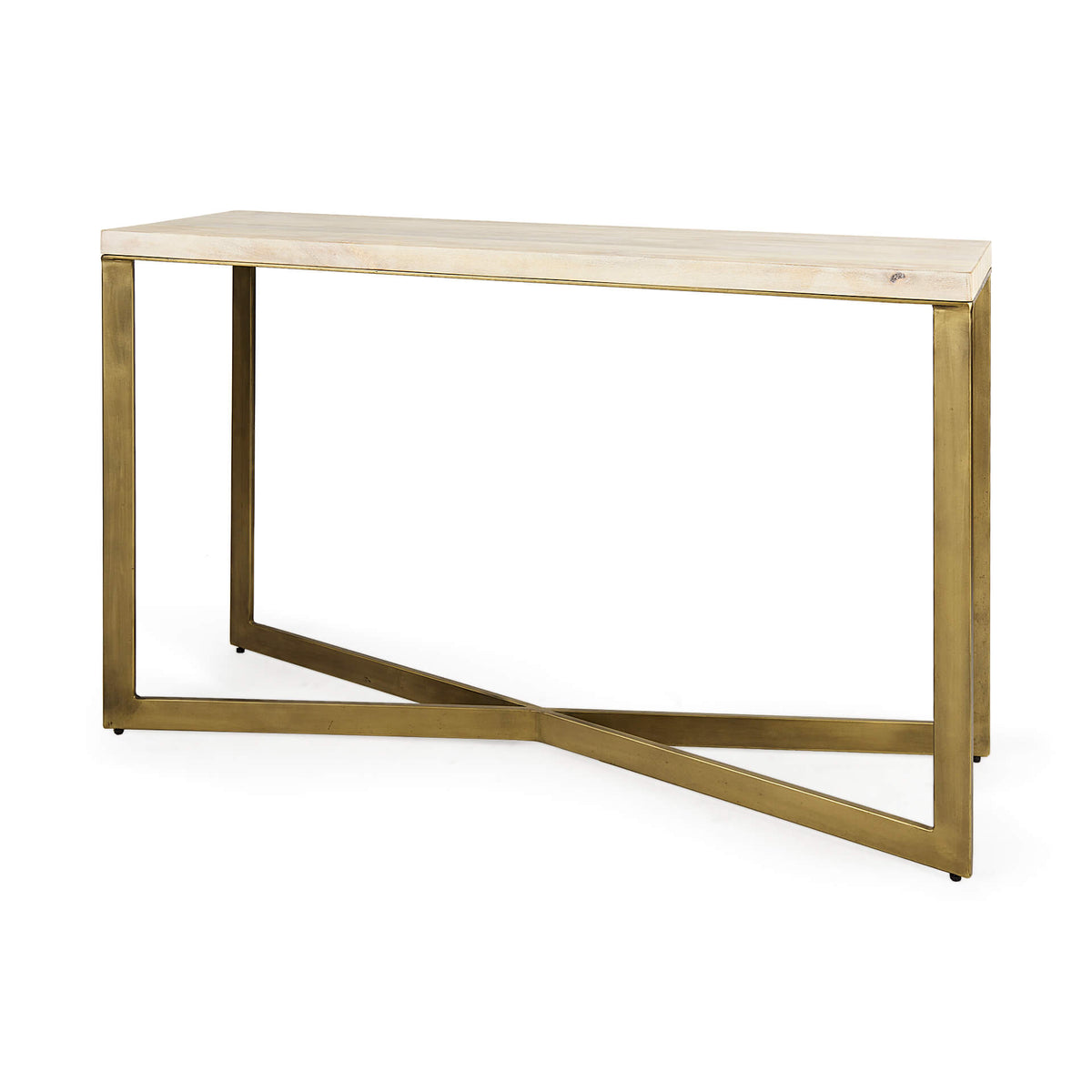 MERCANA FAYE GOLD METAL CONSOLE TABLE 69182