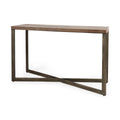 MERCANA FAYE ANTIQUE NICKEL CONSOLE TABLE 69183