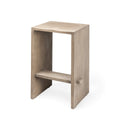 MERCANA AIDA LIGHT GRAY WOOD COUNTER STOOL 69192
