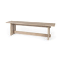 MERCANA AIDA LIGHT GRAY WOOD DINING BENCH 69195