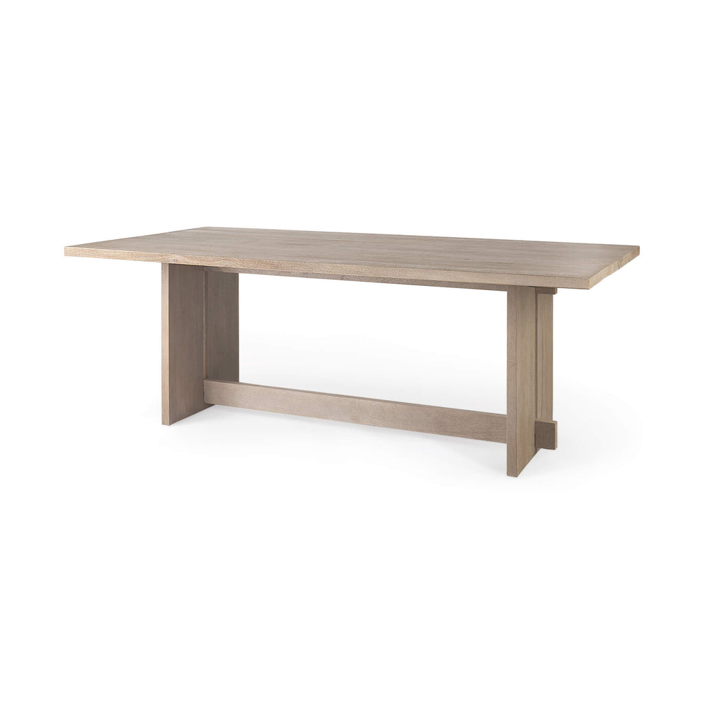 MERCANA AIDA LIGHT GRAY WOOD DINING TABLE 69199