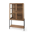 MERCANA ARELIUS LIGHT BROWN DISPLAY CABINET 69209