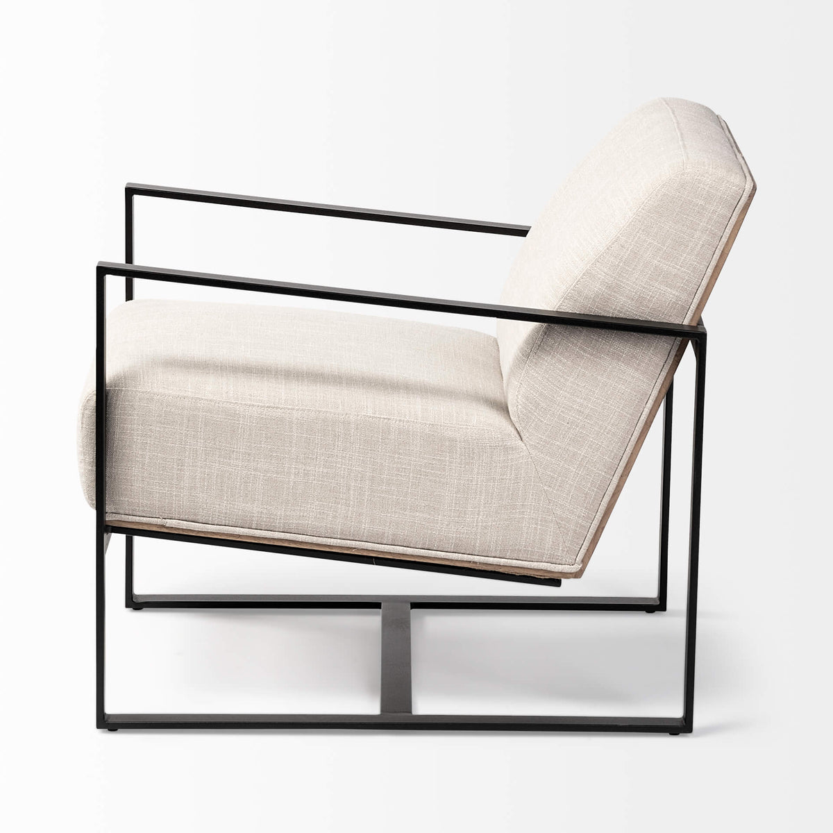 MERCANA STAMFORD LIGHT BEIGE FABRIC ACCENT CHAIR 68760
