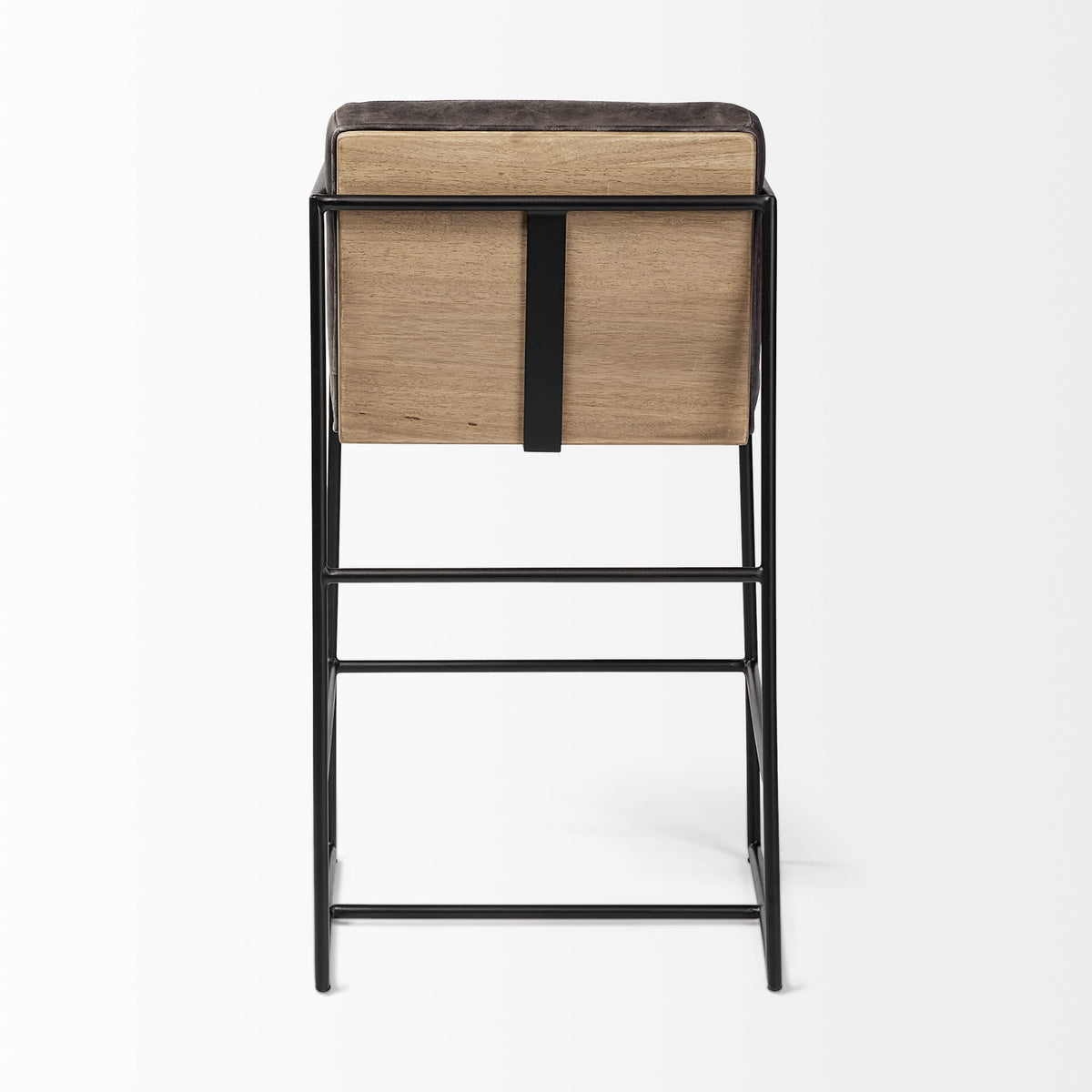 MERCANA STAMFORD BLACK LEATHER COUNTER STOOL 68763