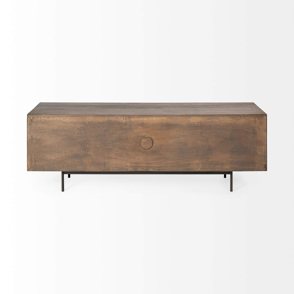 MERCANA GRACE TWO-TONED WOOD MEDIA CONSOLE 68845
