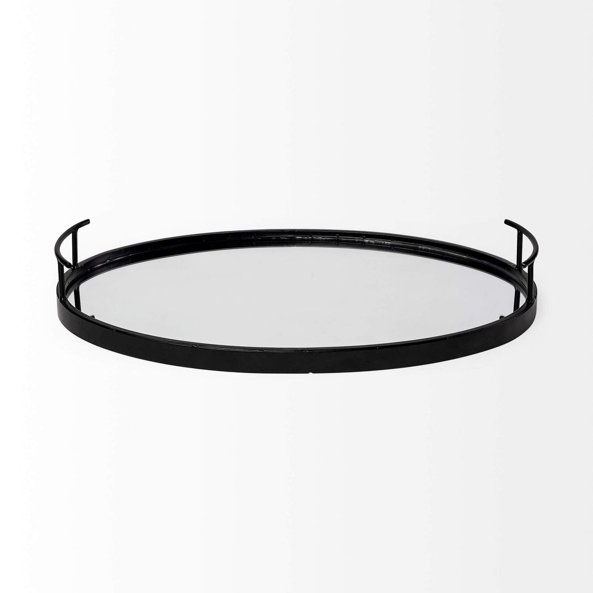 MERCANA ANSEL MIRRORED BOTTOM OVAL TRAY 68984