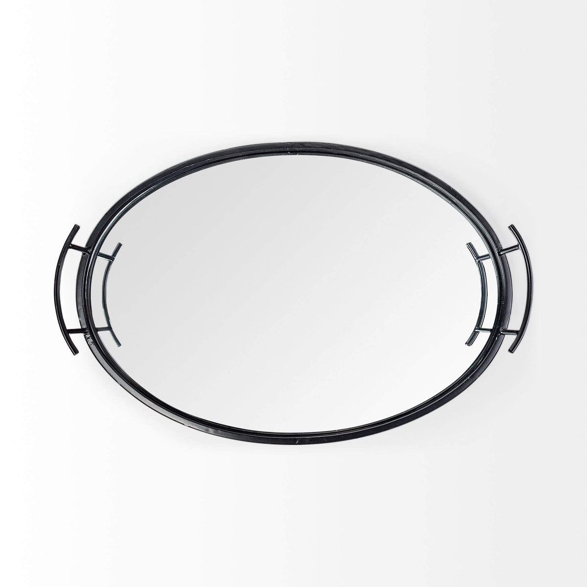 MERCANA ANSEL MIRRORED BOTTOM OVAL TRAY 68984