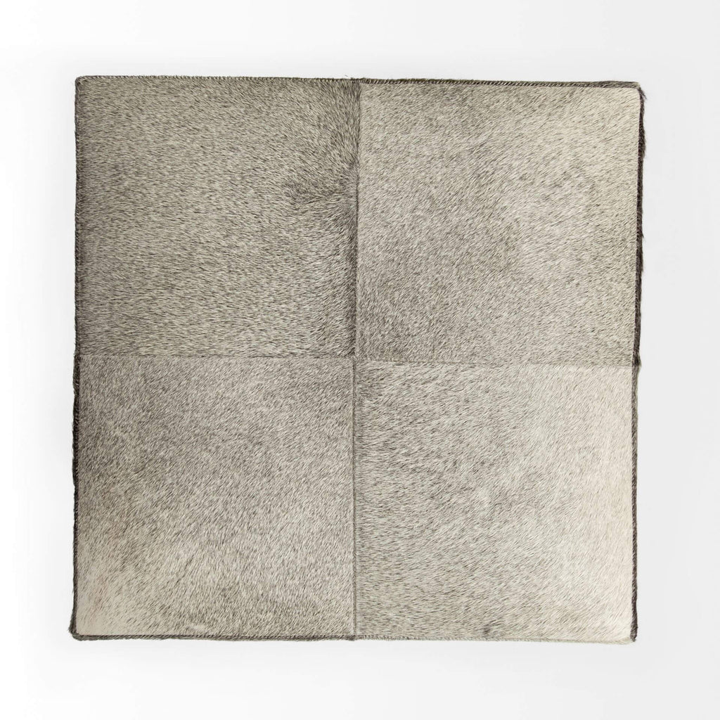 MERCANA ZAHAVI COWHIDE SQUARE OTTOMAN 69055