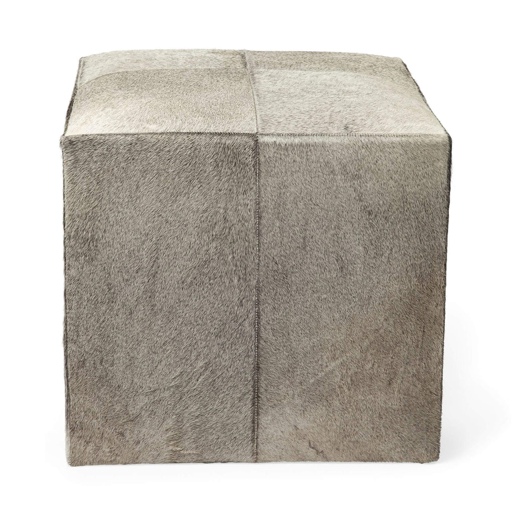 MERCANA ZAHAVI COWHIDE SQUARE OTTOMAN 69055