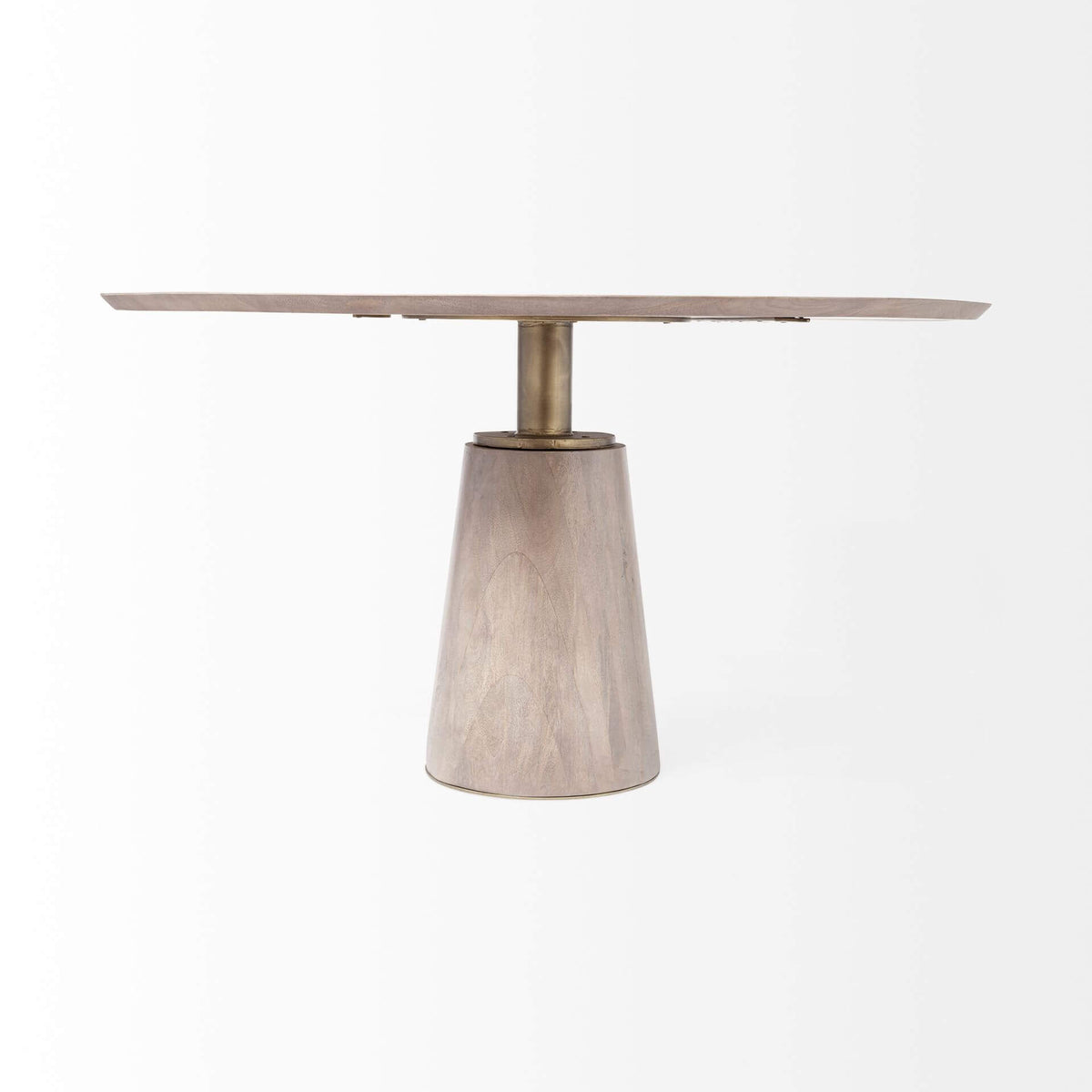 MERCANA MAXWELL 54" LIGHT BROWN PEDESTAL TABLE 69032-AB