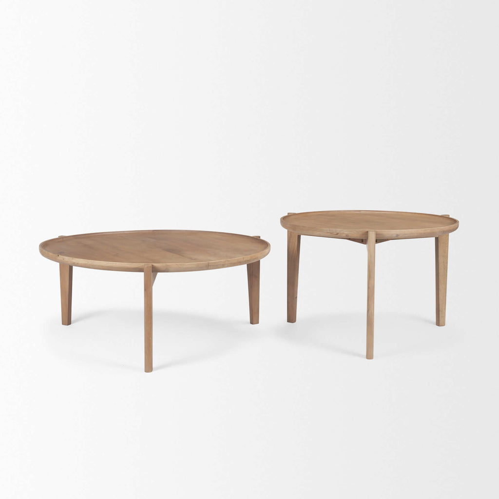 MERCANA  CLEAVER WOOD NESTING TABLES  69024