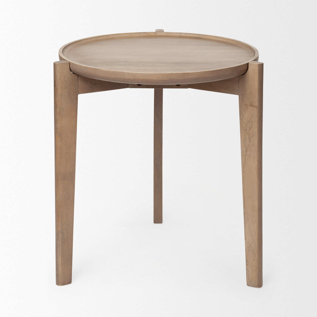 MERCANA  CLEAVER ROUND WOOD ACCENT TABLES  69023