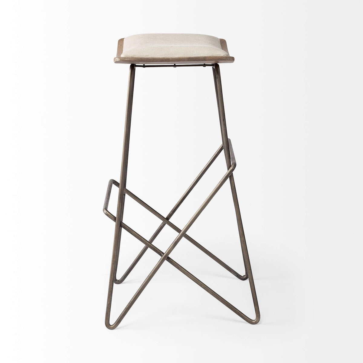 MERCANA KATNISS CREAM FABRIC BAR STOOL 68466