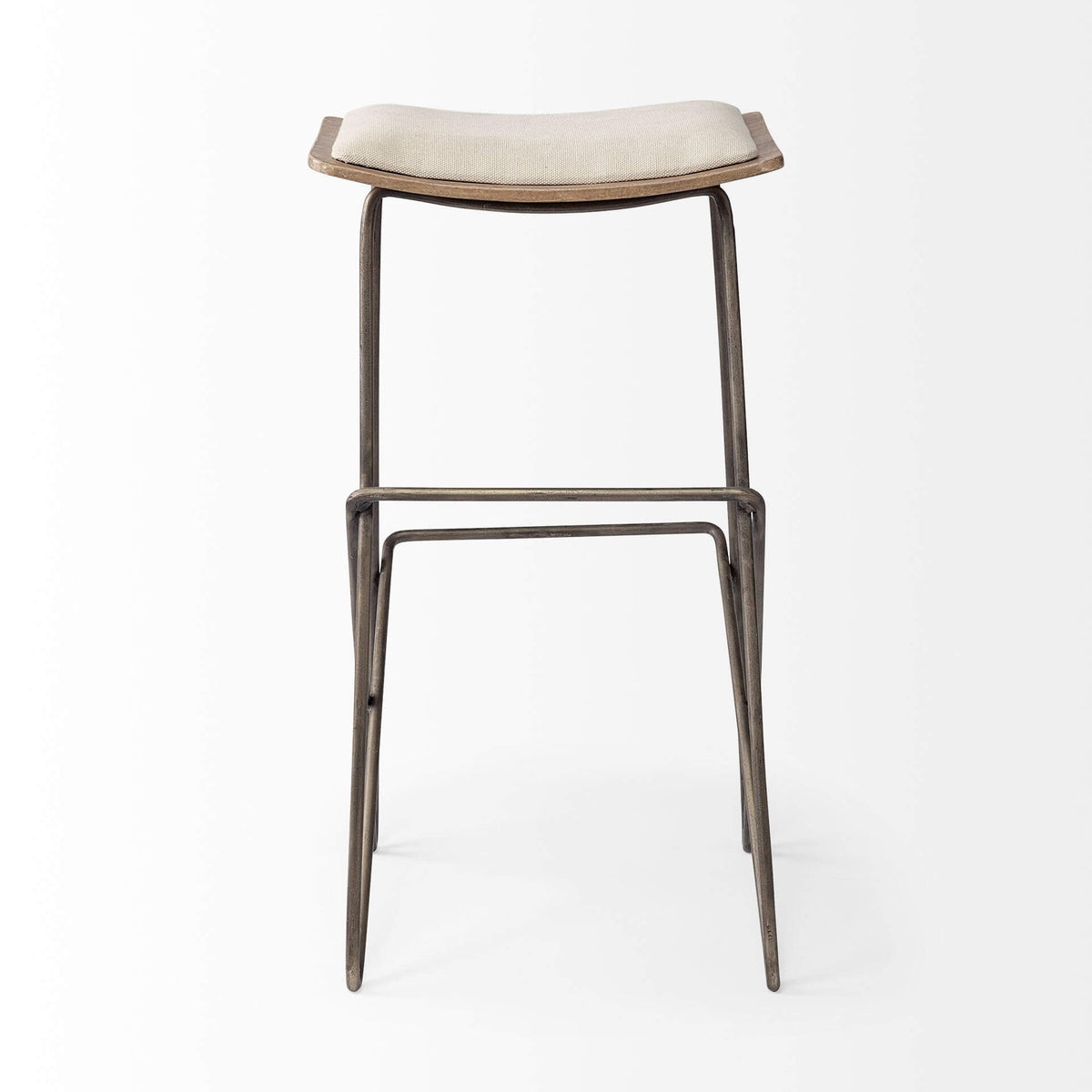 MERCANA KATNISS CREAM FABRIC BAR STOOL 68466