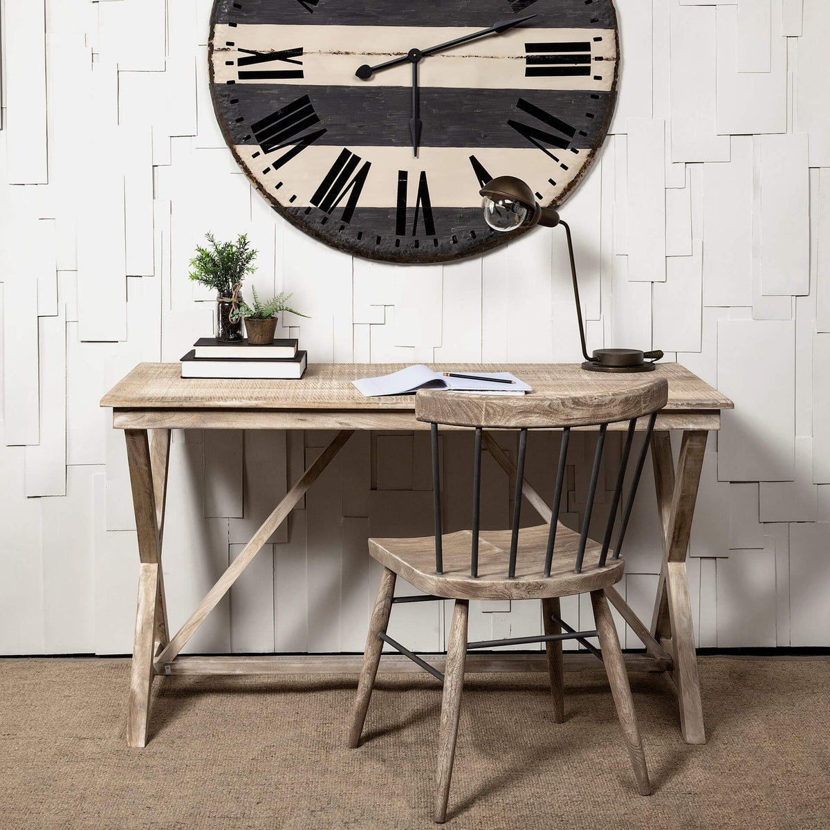 MERCANA TRACY NATURAL WOOD OFFICE DESK 67834