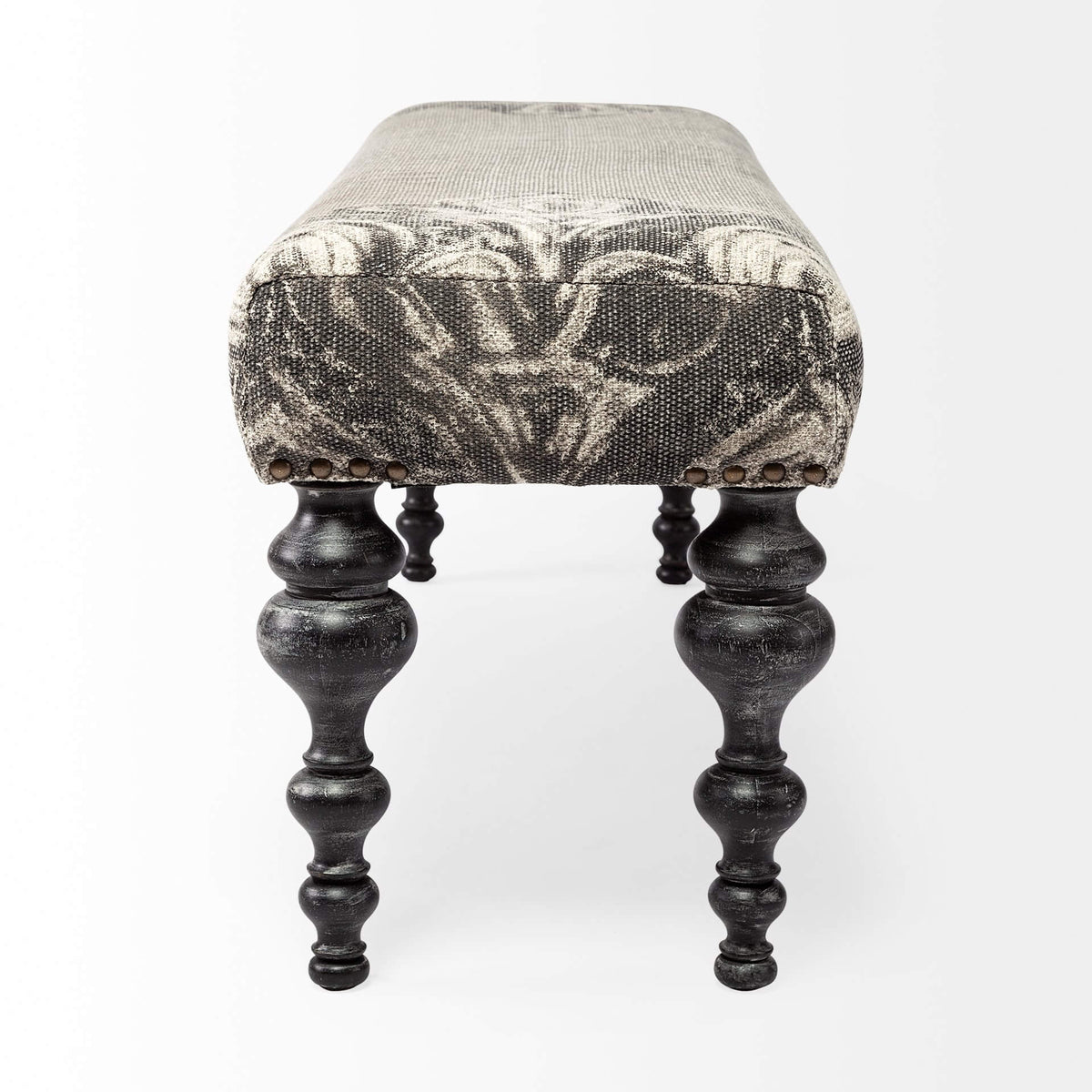 MERCANA ALHAMBRA GRAY FABRIC BENCH 67494