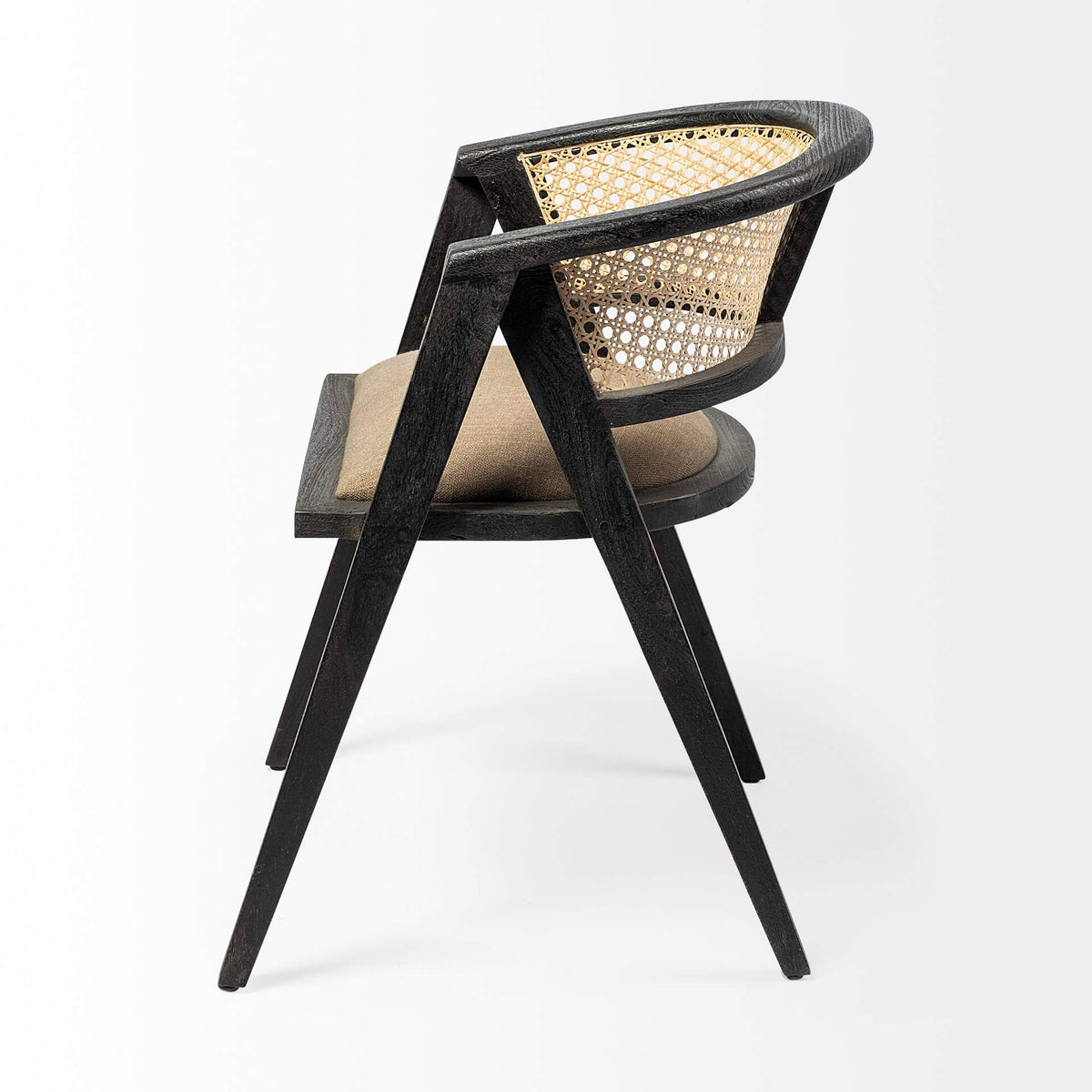 MERCANA TABITHA BLACK FRAME DINING CHAIR 68495