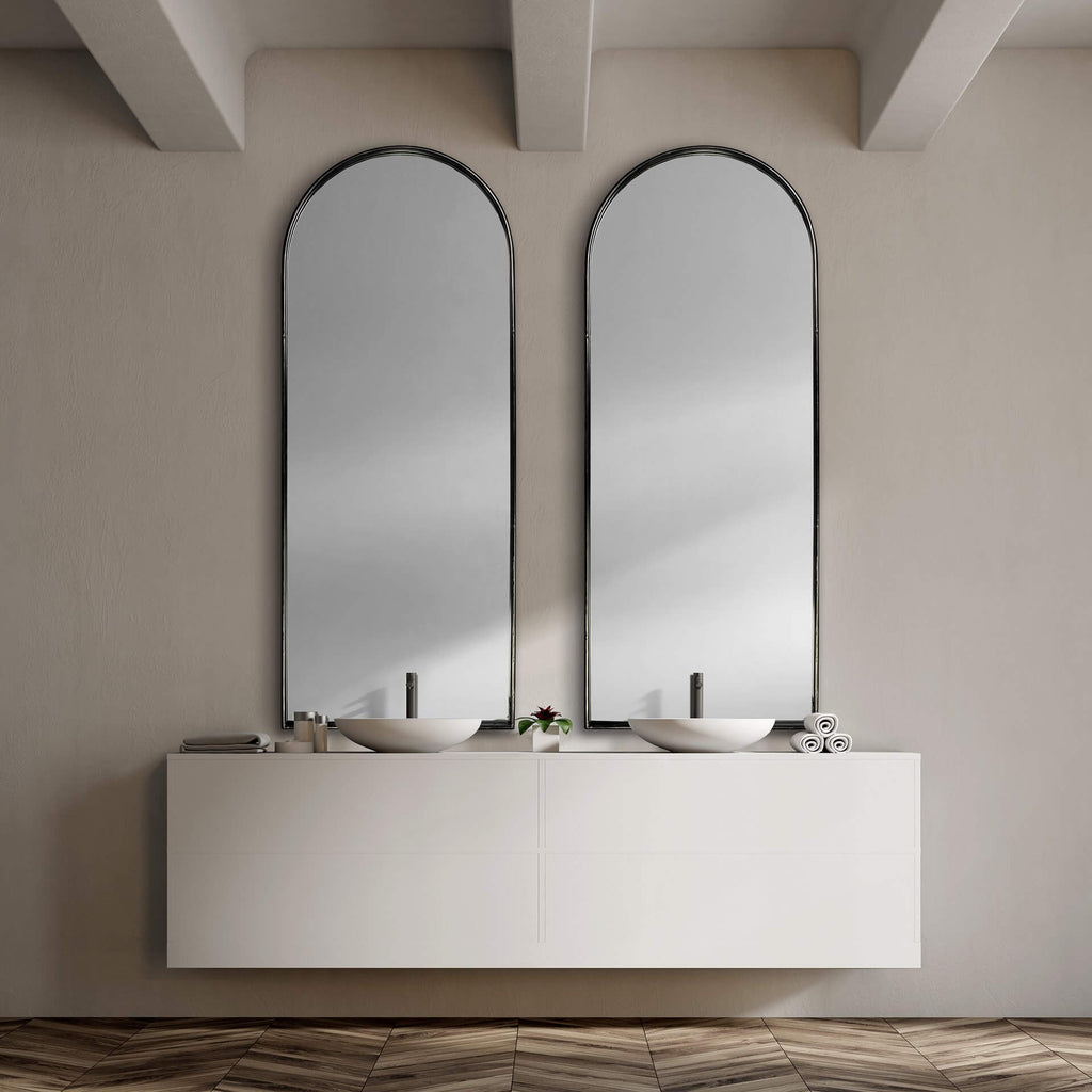 MERCANA AGATHA ARCH BLACK METAL FULL LENGTH MIRROR 68739