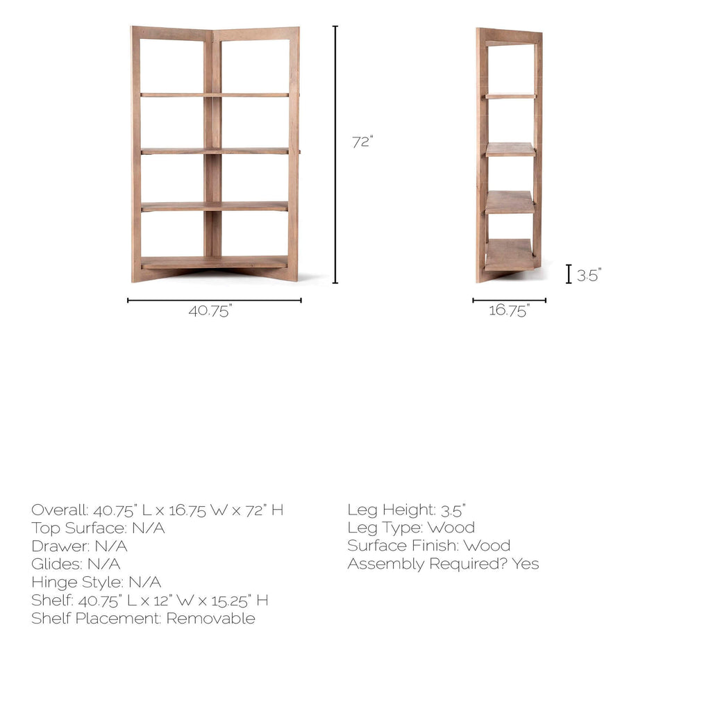 MERCANA TURNBULL FOUR SHELF SHELVING UNIT 68212