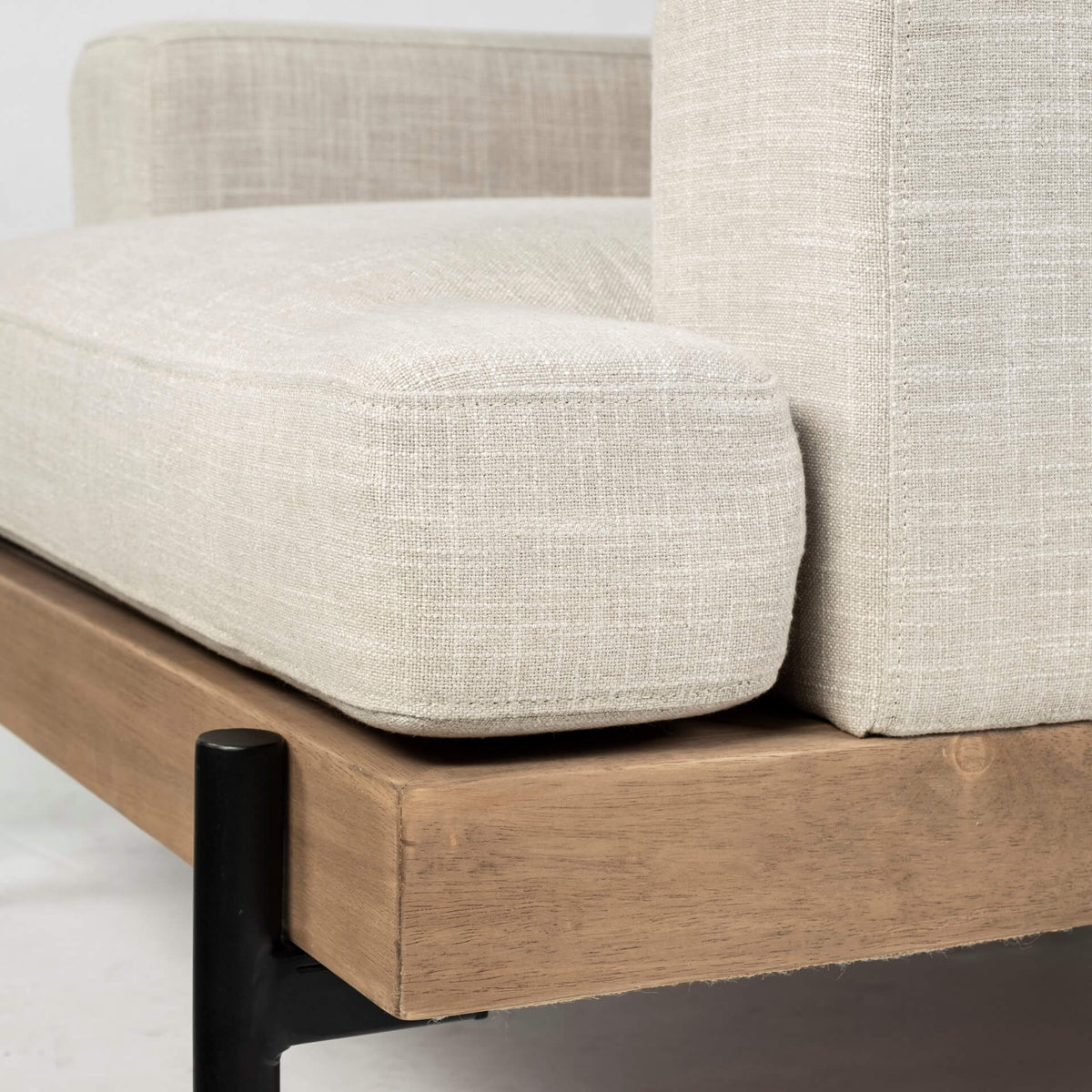 MERCANA COLBURNE BEIGE FABRIC ACCENT CHAIR 68755