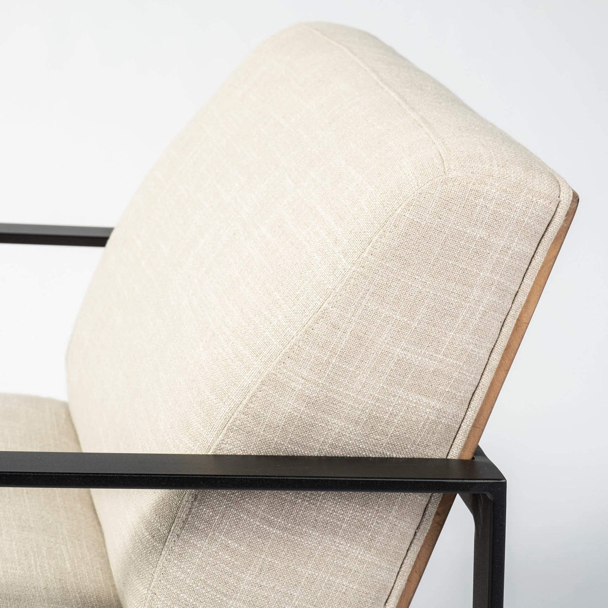 MERCANA STAMFORD LIGHT BEIGE FABRIC ACCENT CHAIR 68760