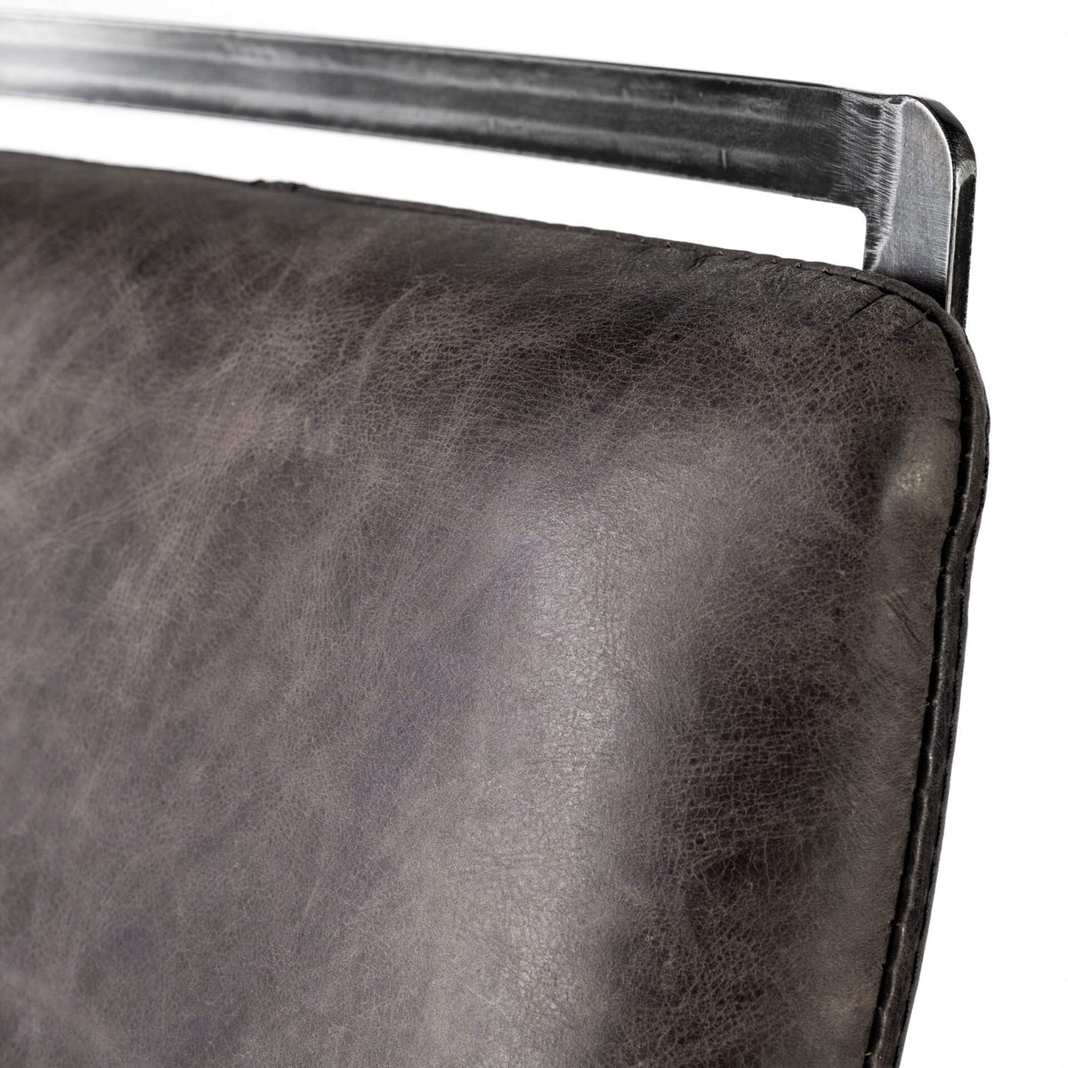 MERCANA KAVALAN BAR STOOL EBONY LEATHER 68766