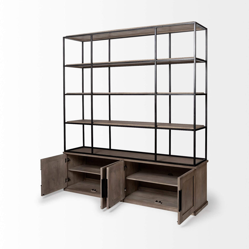 MERCANA BRAXTON THREE SHELF SHELVING UNIT 68202-AB