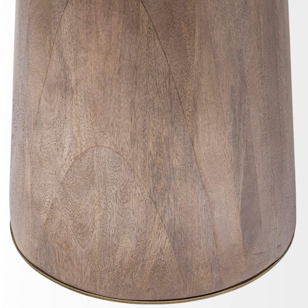 MERCANA MAXWELL 54" LIGHT BROWN PEDESTAL TABLE 69032-AB